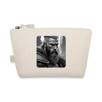 Proud Viking Warrior Germanic - Organic Pouch - nature - Front