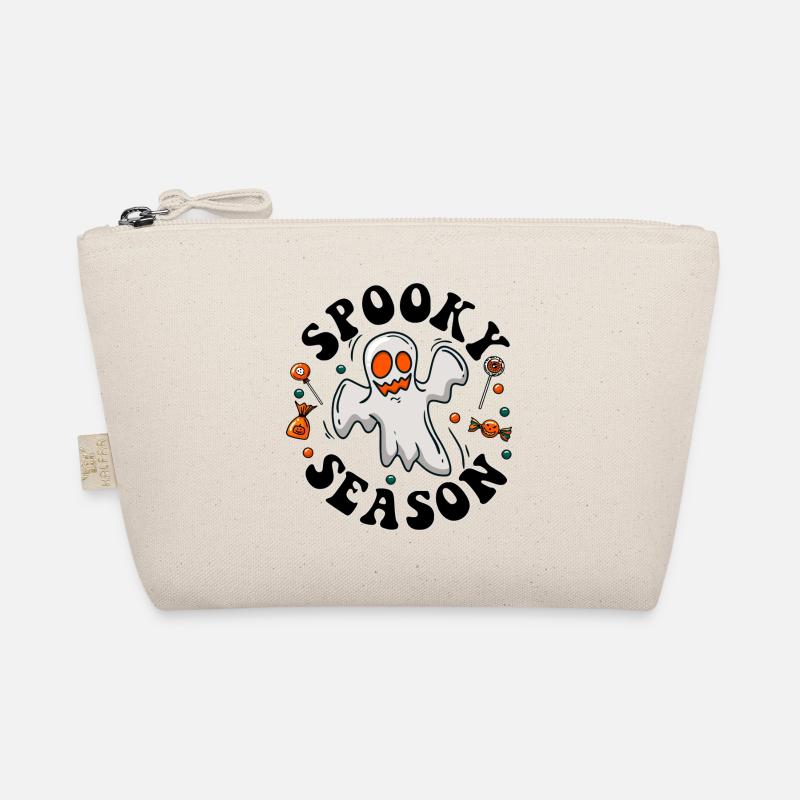 Ghost Spooky Season Retro Halloween - Bio-Täschchen - Natur