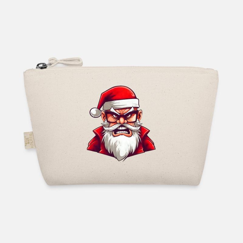Lustiger wütender Weihnachtsmann Bio-Täschchen