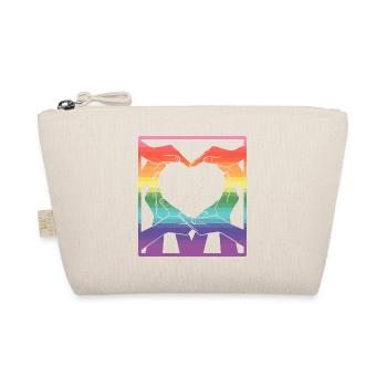 Rainbow pride - all the colors of the world - Organic Pouch - nature - Front