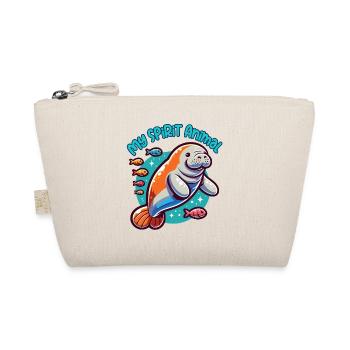 Manatee with lots of colorful fish - Organic Pouch - nature - Front