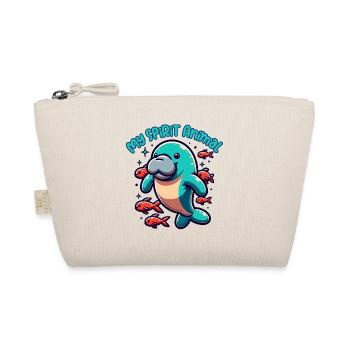 Manatee with lots of colorful fish - Organic Pouch - nature - Front