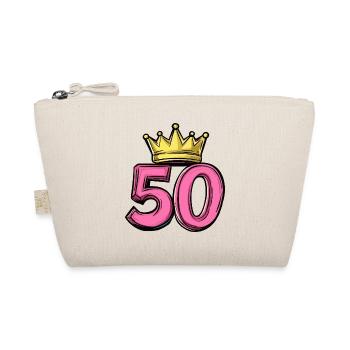 50 Zahl Krone - Bio-Täschchen - Natur - Vorne