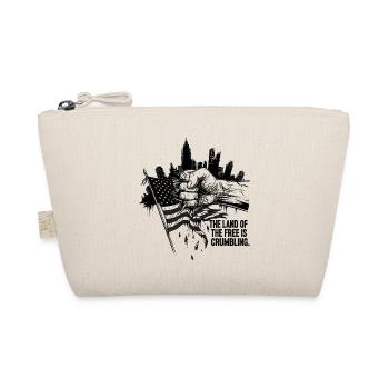 The Land of the Free is Crumbling - Organic Pouch - nature - Front