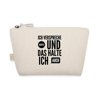 Je ne fais aucune promesse et je garde ça - Trousse biologique - nature - Devant