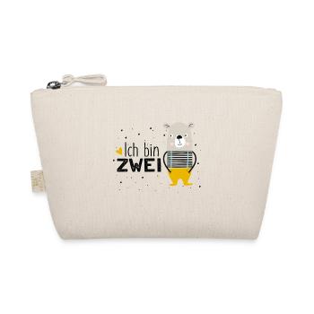 2. Geburtstag, zwei, zweiter, Bär, Birthday - Bio-Täschchen - Natur - Vorne