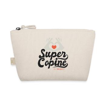 Super copine l unique cadeau copine amie - Trousse biologique - nature - Devant
