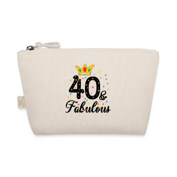 forty Birthday t-shirts, 40th birthday shirts - Organic Pouch - nature - Front