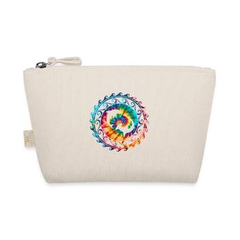 Hammerhai und Delfin Tie Dye - Bio-Täschchen - Natur - Vorne
