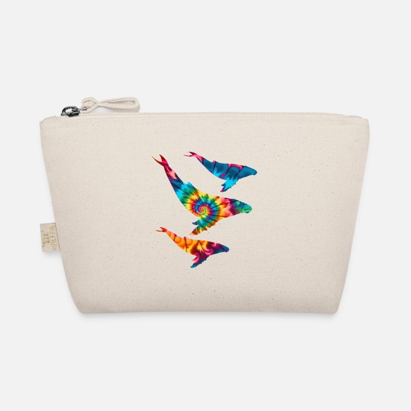 Humpback Whales Tie Dye Organic Pouch