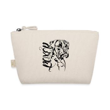 German BOXER dog portrait Wilsigns dog dogs - Organic Pouch - nature - Front