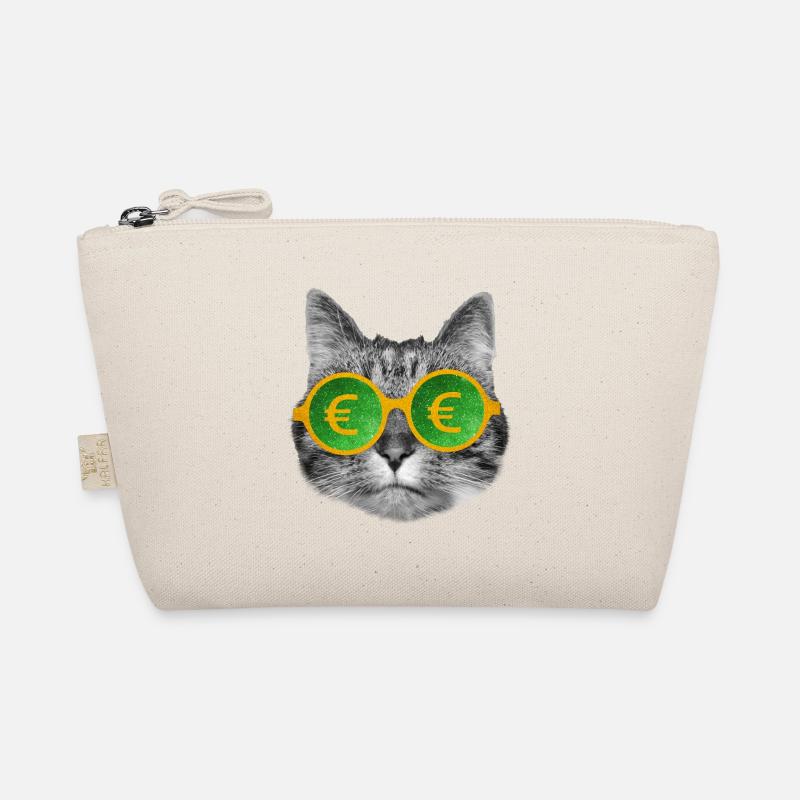 Cat money glasses Organic Pouch