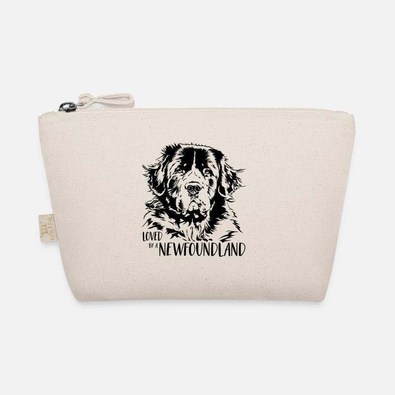 Loved by a Newfoundland Newfoundland dog saying Organic Pouch