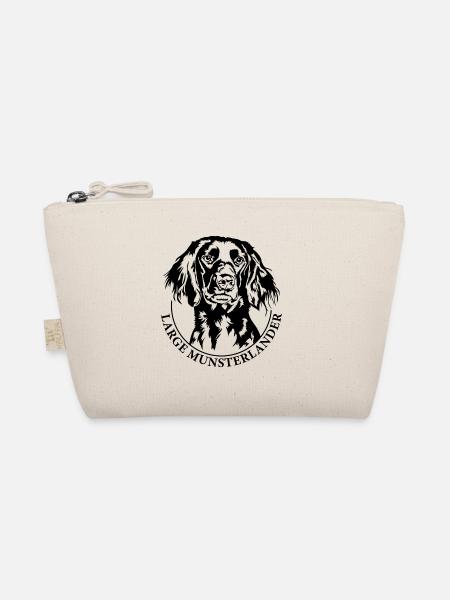 Large Munsterlander Portrait Dog Dogs Wilsigns - Organic Pouch - nature - Front