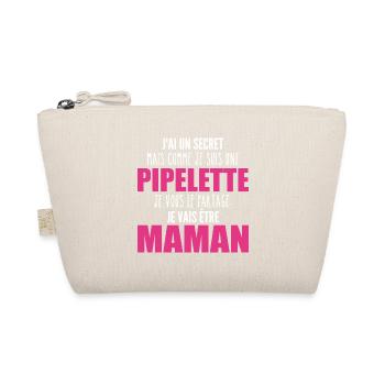 je suis une future maman pipelette ! future maman - Trousse biologique - nature - Devant