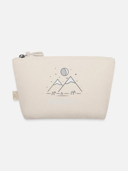 Mountain range, Minimalist style - Bio-Täschchen - Natur