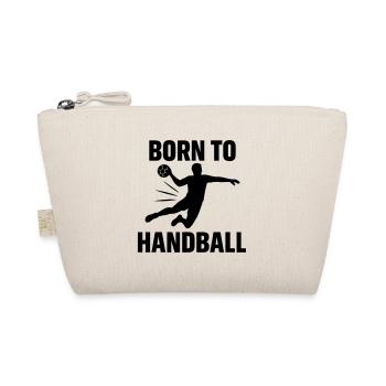 Born for Handball Geschenk für Handballspieler - Bio-Täschchen - Natur - Vorne