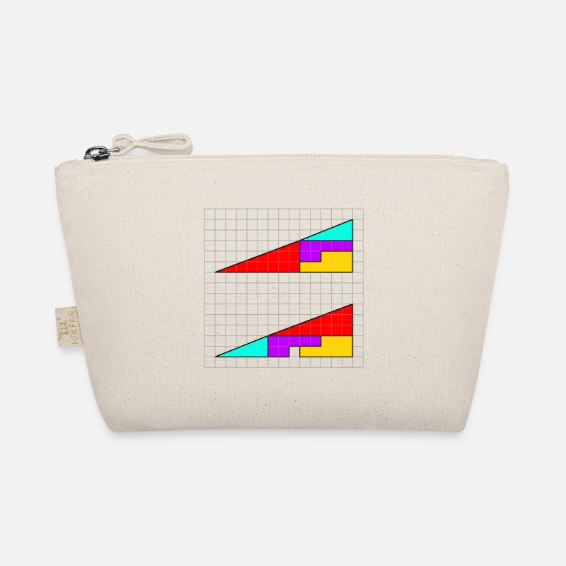 Triangles with missing square Organic Pouch