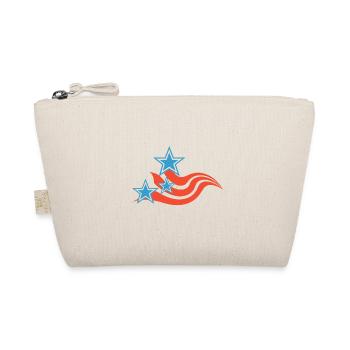 Stars and Stripes (Red/Blue) - Organic Pouch - nature - Front
