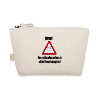 Achtung! Akute Niederlagengefahr! - Bio-Täschchen - Natur - Vorne