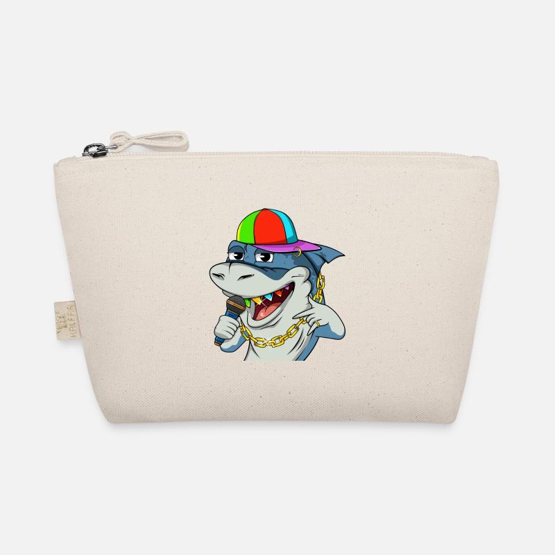 Cool Rapper Shark with Microphone #13 Cool Sharks Organic Pouch