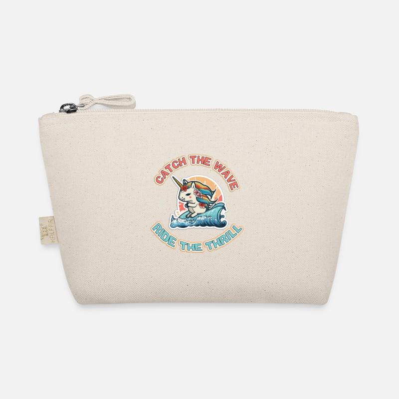 COOL SURF UNICORN customizable Organic Pouch