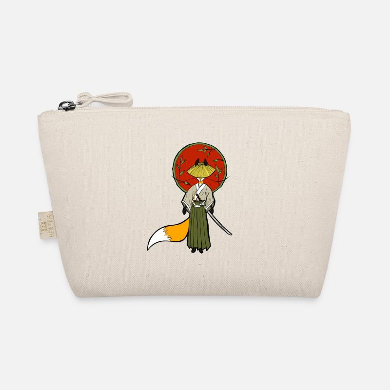 Samurai Fox - Organic Pouch - nature