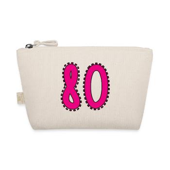 80. 80 ANS. 80e ANNIVERSAIRE. ANNIVERSAIRE 80 ANS. - Trousse biologique - nature - Devant