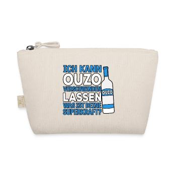 Ich kann Ouzo verschwinden lassen Griechenland Alk - Bio-Täschchen - Natur - Vorne