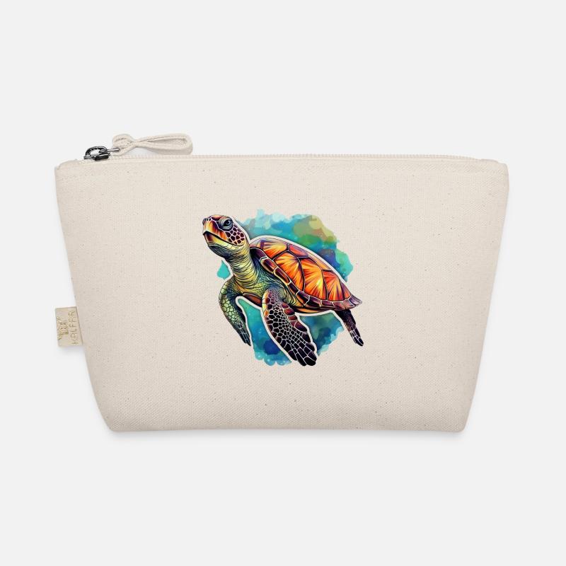 Schildkröte - Bio-Täschchen - Natur