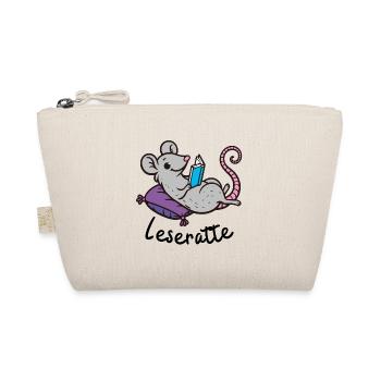 Leseratte - ein Bücherlesender Bibliotheksbewohner - Bio-Täschchen - Natur - Vorne