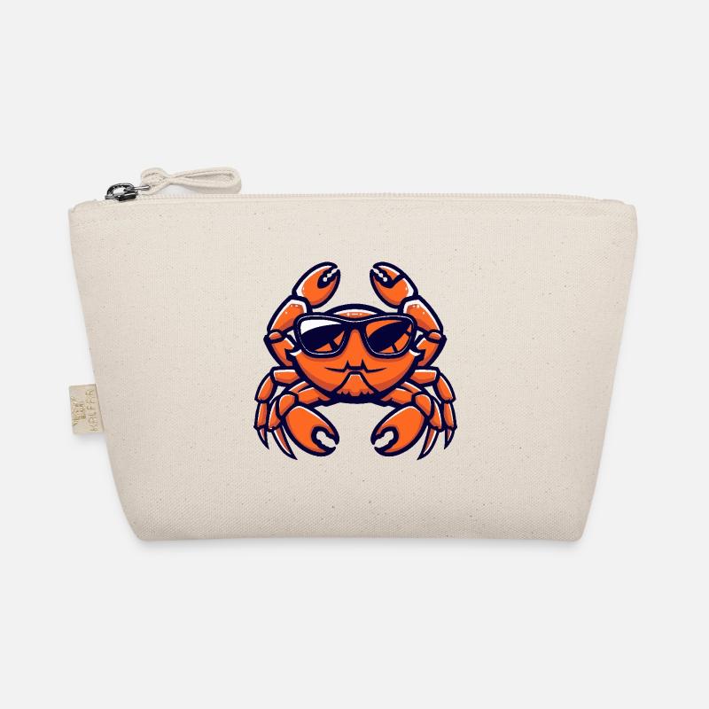 Krebs Krabbe Cool Comic Bio-Täschchen