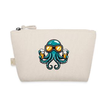 Octopus après-ski beer - Organic Pouch - nature - Front