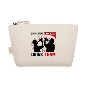 Junggesellenabschied Drink Team Männer Saufen - Bio-Täschchen - Natur - Vorne