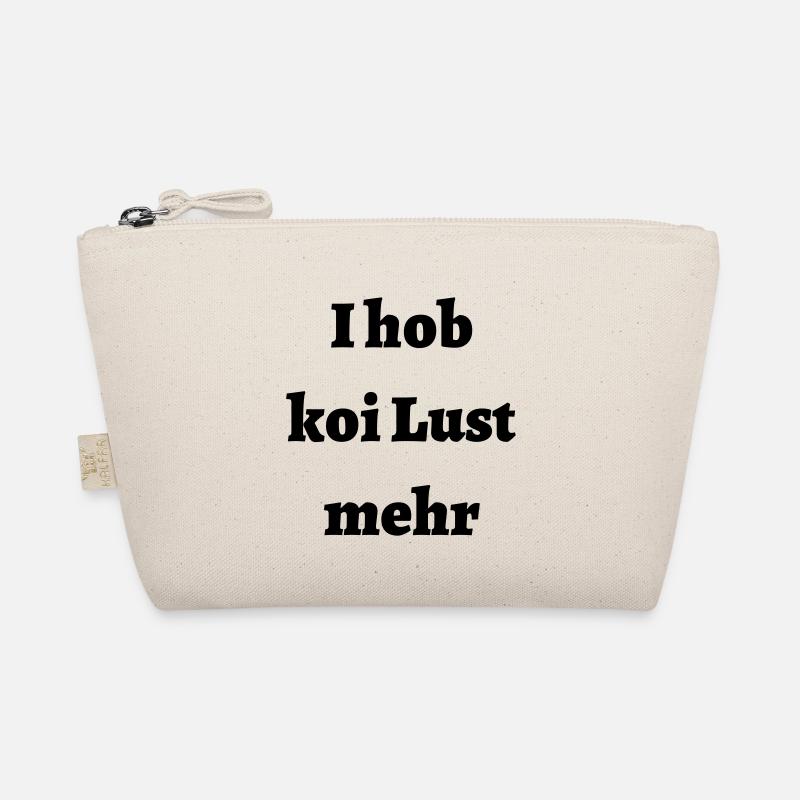 Keine Lust - bayerischer Spruch - Bio-Täschchen - Natur