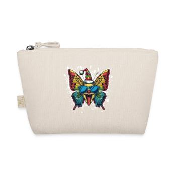 Butterfly Christmas Funny - Organic Pouch - nature - Front