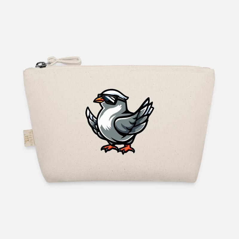 Taube Vogel Cool Comic Bio-Täschchen