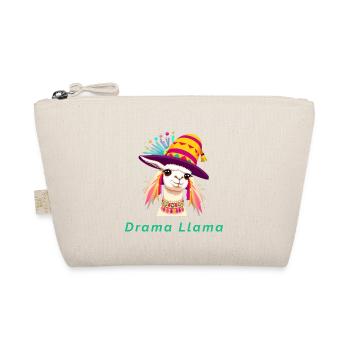 Drama Llama Funny Animal - Organic Pouch - nature - Front