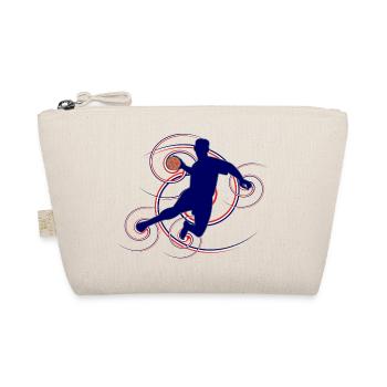 Handball design (France, vertebrae) - Organic Pouch - nature - Front