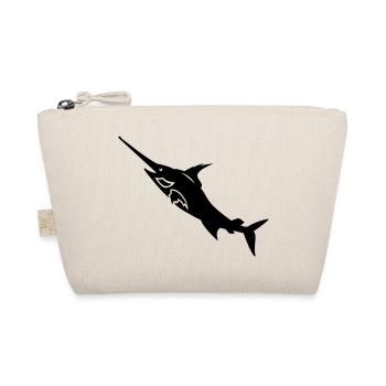 Schwertfisch / swordfish (1c) - Bio-Täschchen - Natur - Vorne