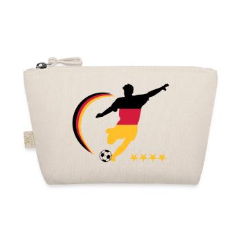 Fußballspieler Germany - Bio-Täschchen - Natur - Vorne