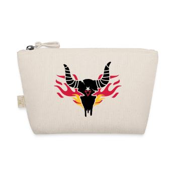 Bull crâne avec des flammes - Trousse biologique - nature - Devant