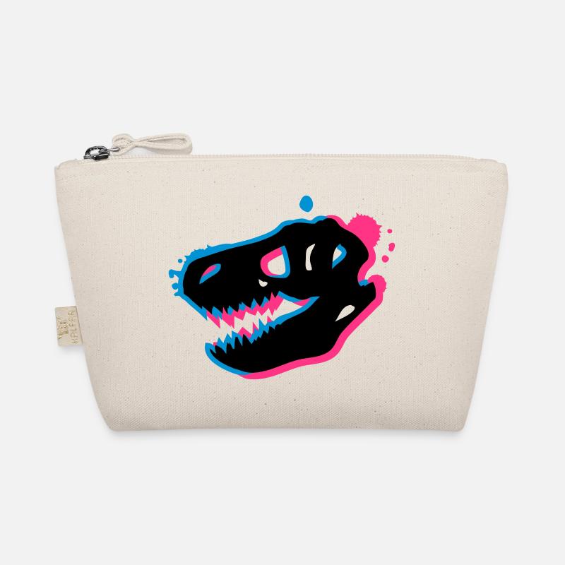 T Rex Skull 3-D Organic Pouch