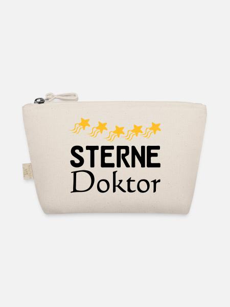 Sterne Doktor Geschenk - Bio-Täschchen - Natur - Vorne