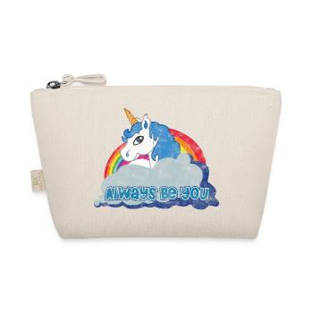 Always be you (Unicorn) grunge - Bio-Täschchen - Natur - Vorne
