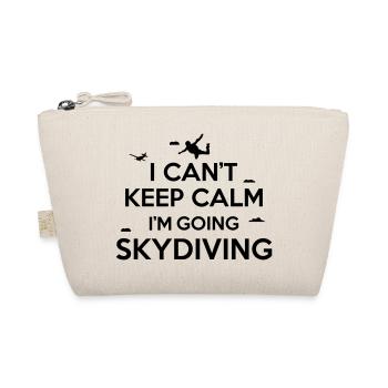 I can't keep calm I'm going skydiving - Bio-Täschchen - Natur - Vorne