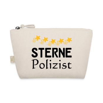 Sterne Polizist Geschenk - Bio-Täschchen - Natur - Vorne