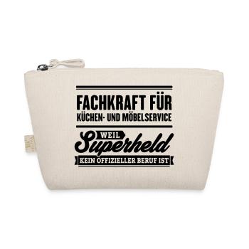 Superheld Fachkraft Küchen und Möbelservice - Bio-Täschchen - Natur - Vorne