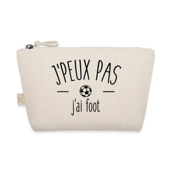 Je peux pas j'ai foot - Trousse biologique - nature - Devant