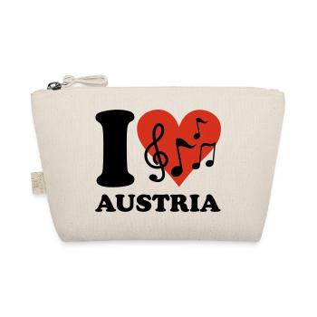 I love Austria - Bio-Täschchen - Natur - Vorne